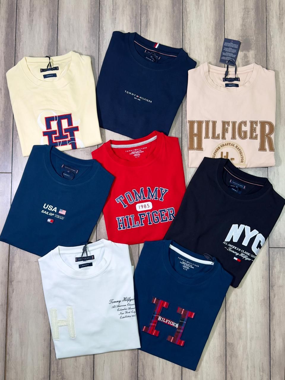 Tommy Premium Quality Cotton Lycra Round Neck Half Sleeve Men's T-Shirt - 70 Pc