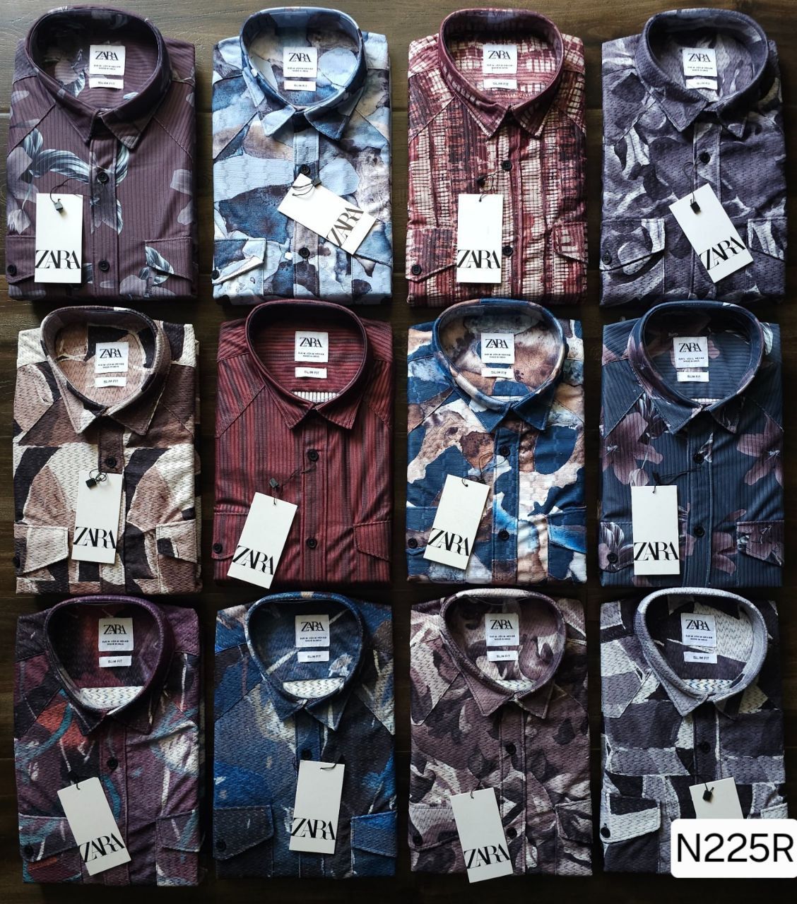 Zara Premium Quality Collar Neck Half Sleeve Men's Shirt - 44 Pc