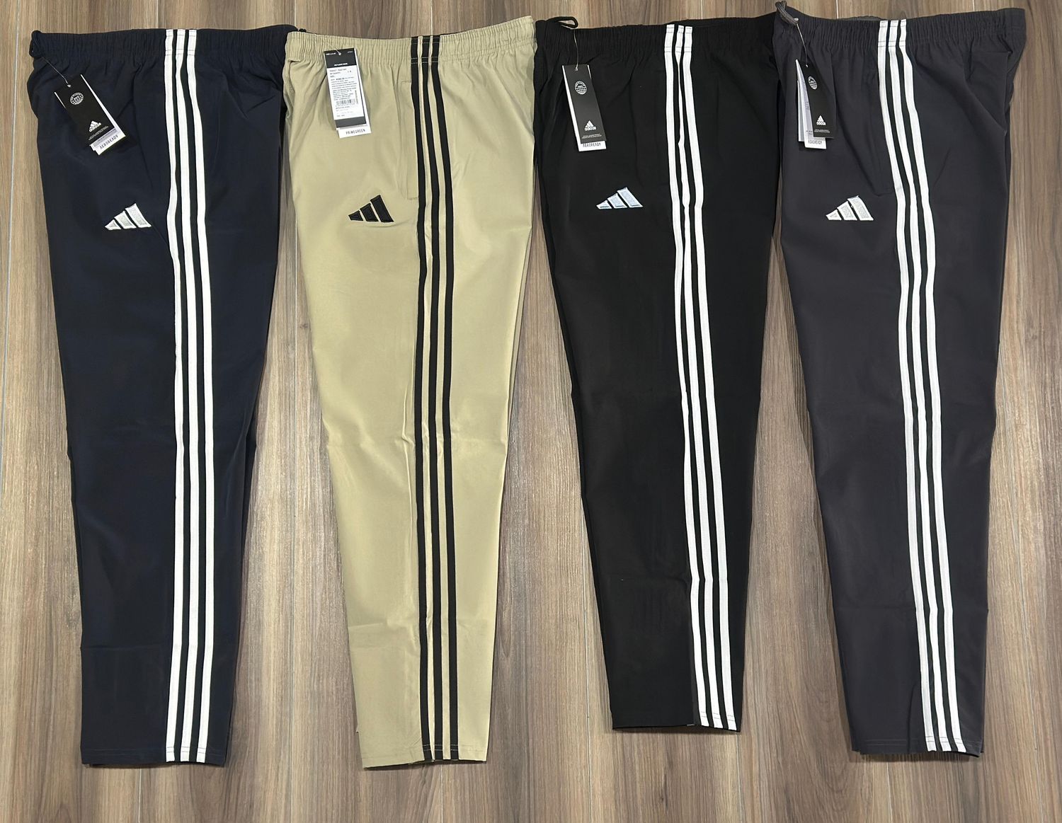 Adidas Premium Quality Straight Fit Nylon Crush Lycra Mens Track Pant - 44 Pc
