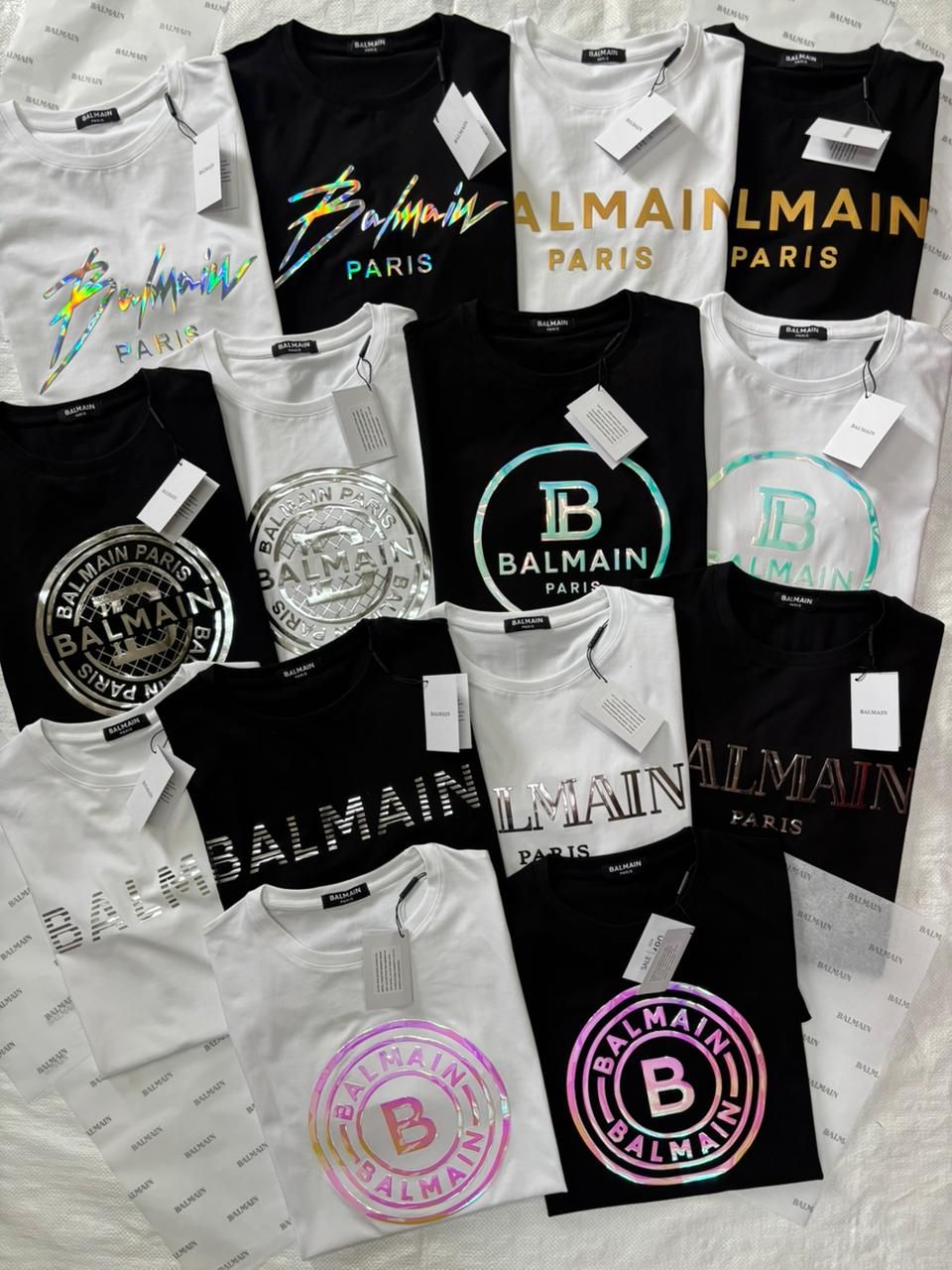 Balmain Premium Quality Round Neck Half Sleeve Men's T-Shirt - 107 Pc