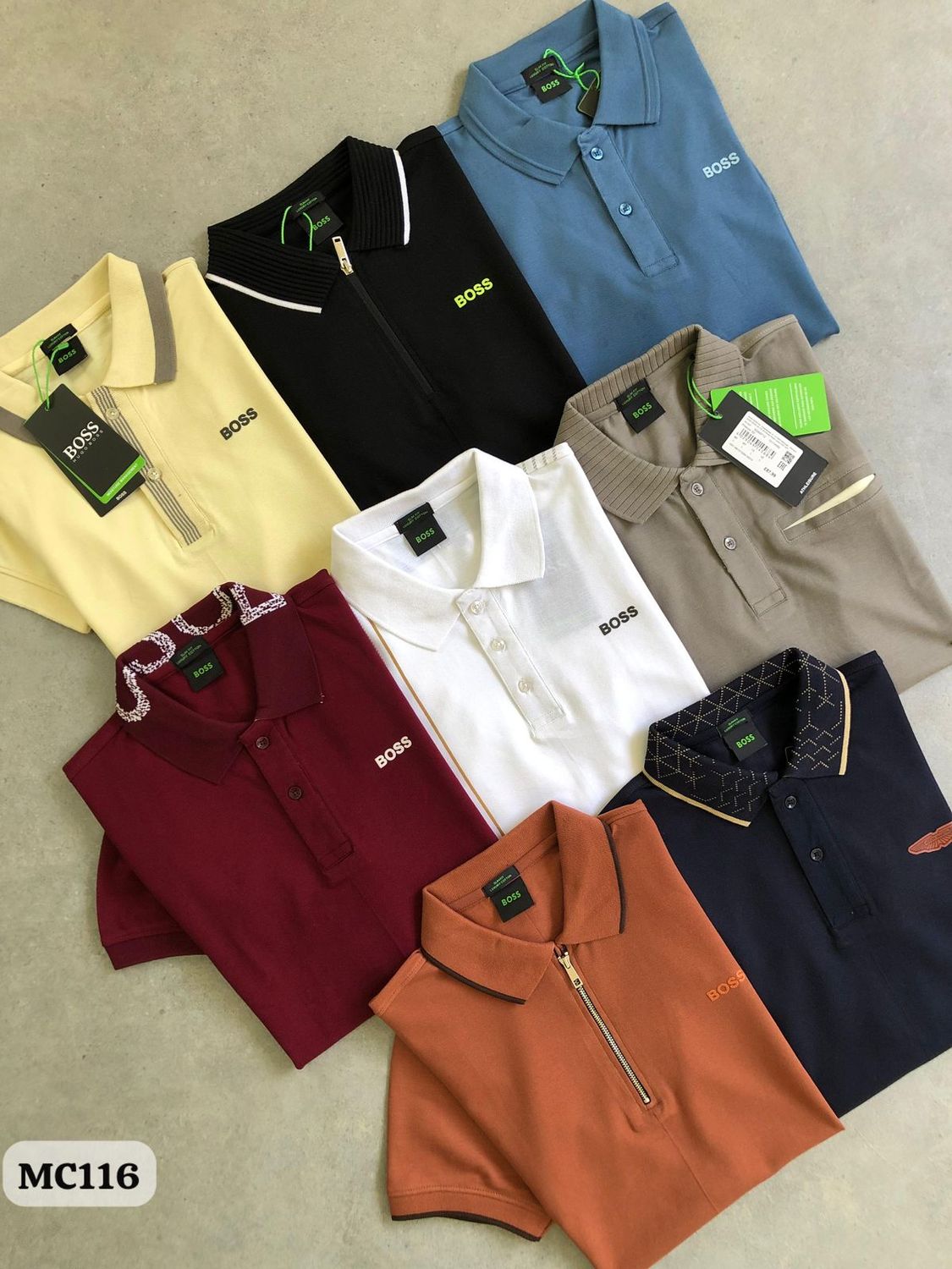 ​Hugo Boss Premium Quality Collar Neck Half Sleeve Men's T-Shirt - 54 Pc