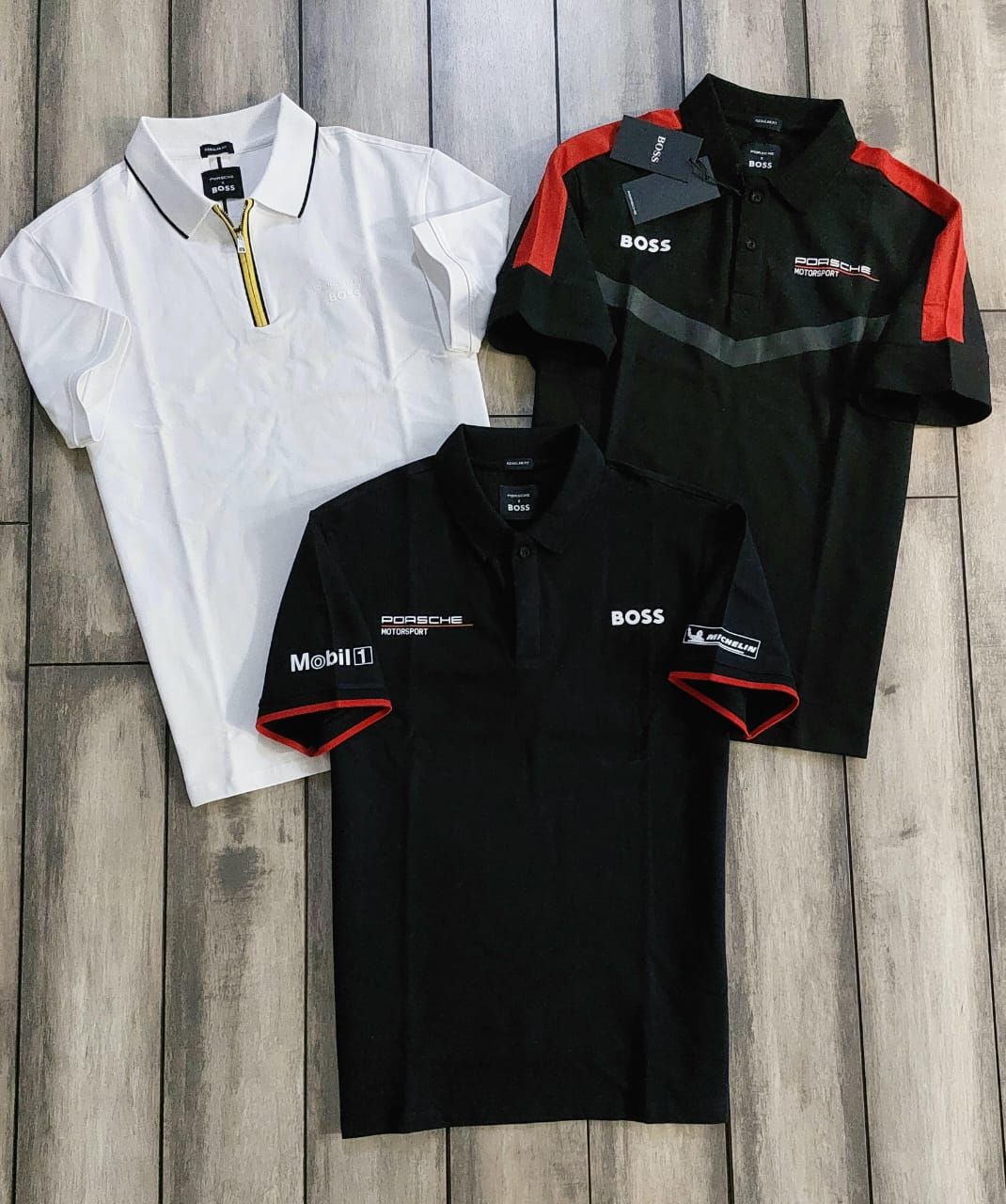 Boss x Porsche Premium Quality Collar Neck Half Sleeve Men’s Polo T-Shirts - 46 Pc