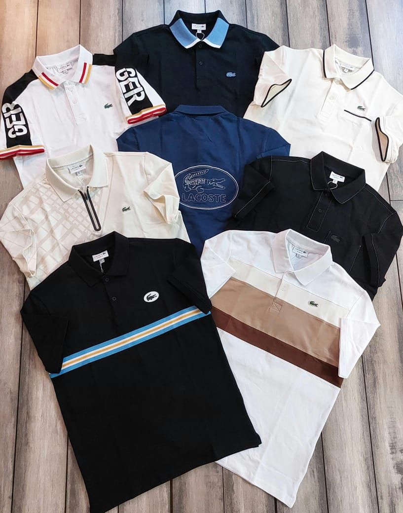 Men's Branded Premium Quality Collar Neck Half Sleeve Men's T-Shirt - 60 Pc