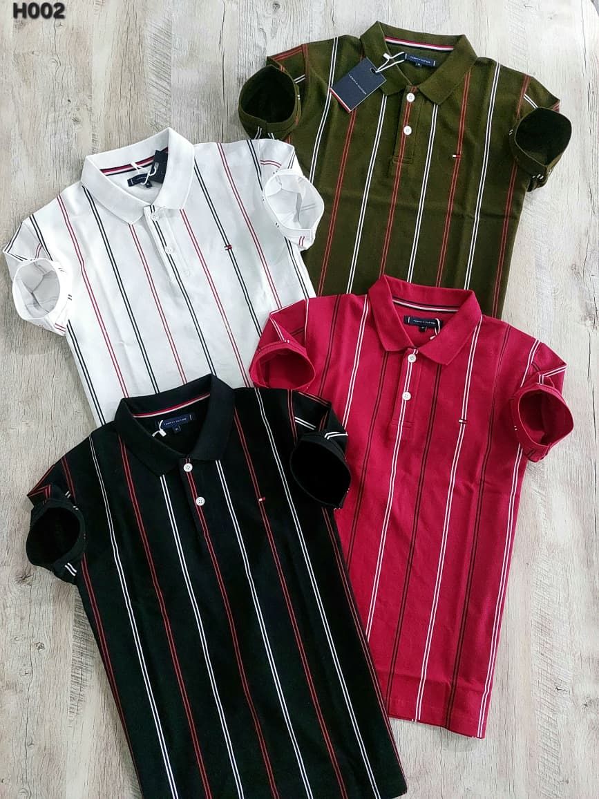 Tommy Premium Quality Collar Neck Half Sleeve Men's T-Shirt - 50 Pc