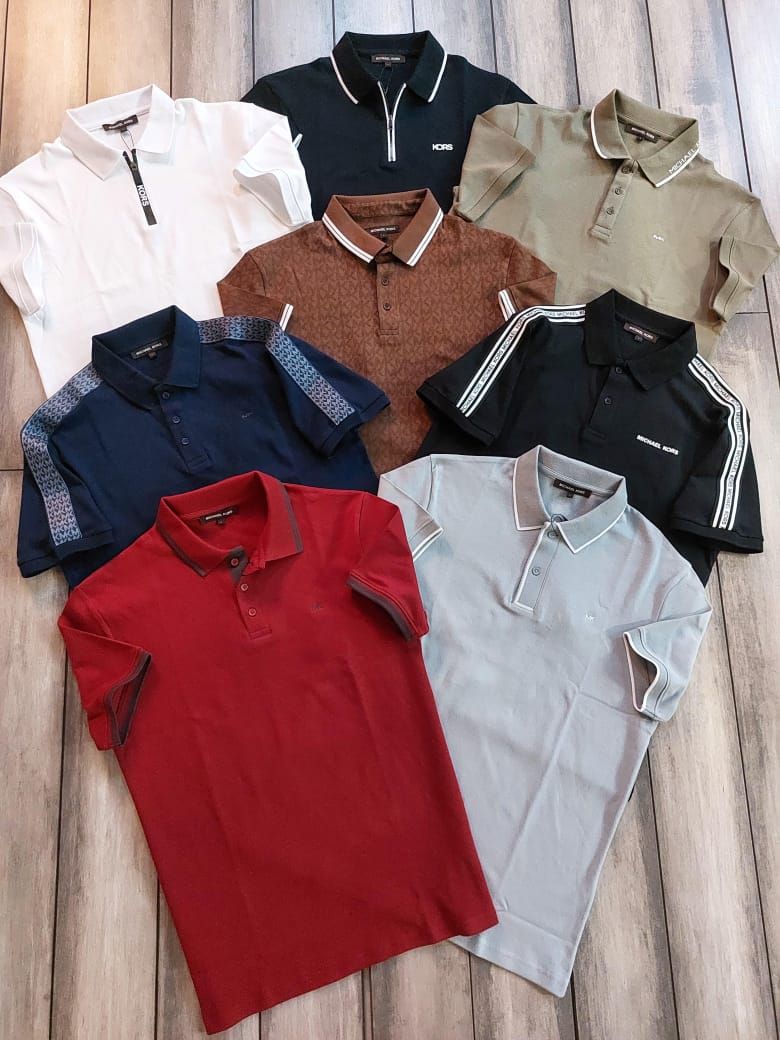 Michael Kors Premium Quality Collar Neck Half Sleeve Men's T-Shirt - 68 Pc