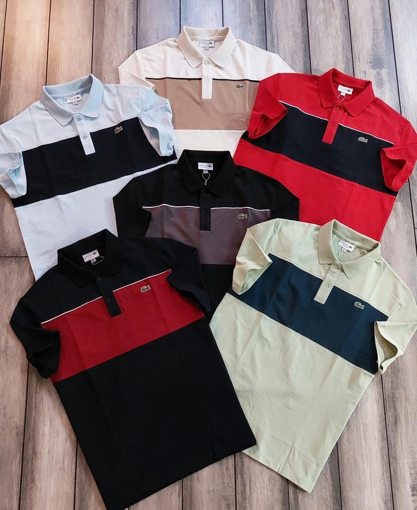 Men's Branded Premium Quality Collar Neck Half Sleeve Men's T-shirt - 46 Pc