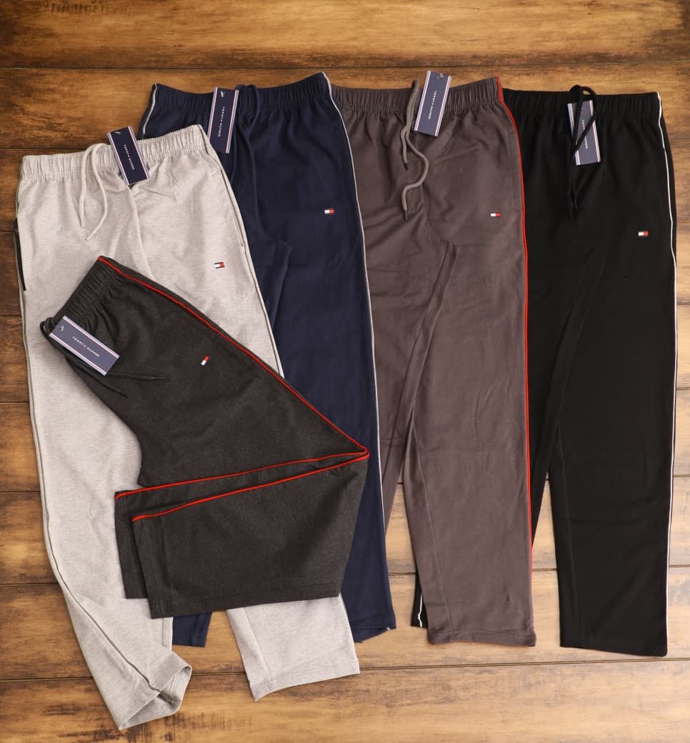 Tommy Hilfiger Premium Quality Cotton Mens Casual Track Pant - 50 Pc