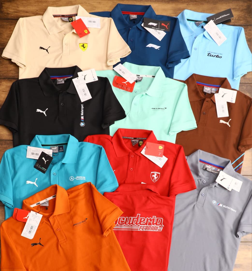 Puma - Special Premium Quality Collar Neck Half Sleeve Mens T-Shirt - 43 Pc