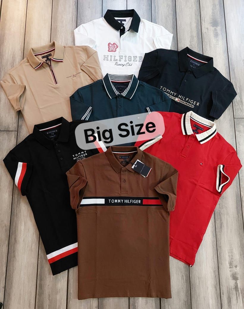 Tommy Premium Quality Collar Neck Half Sleeve Men's T-Shirt - 45 Pc