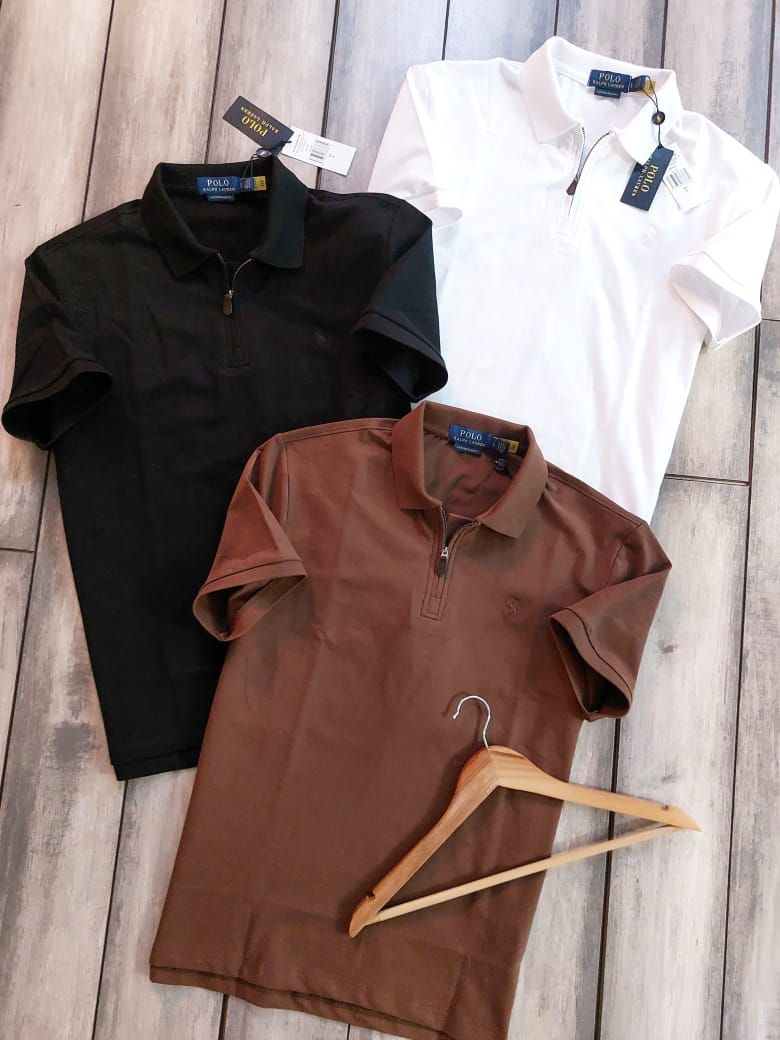 Ralph Lauren Premium Quality Collar Neck Half Sleeve Men's T-Shirt - 46 Pc