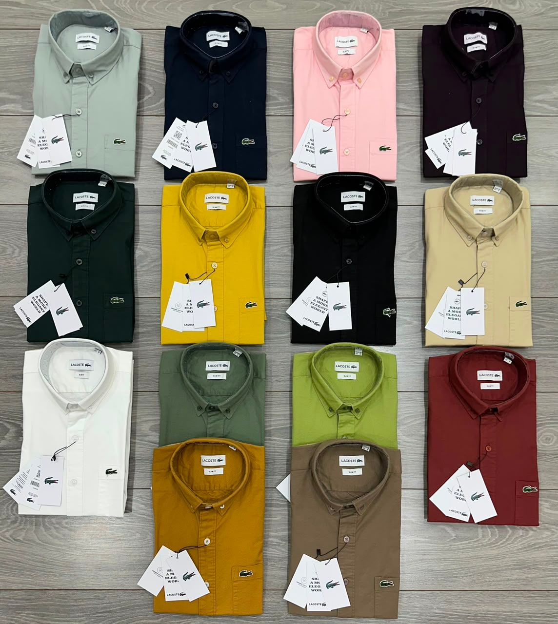 Men's Branded Premium Quality Cotton Oxford Collar Neck Full Sleeve Men's Shirt - 75 Pc