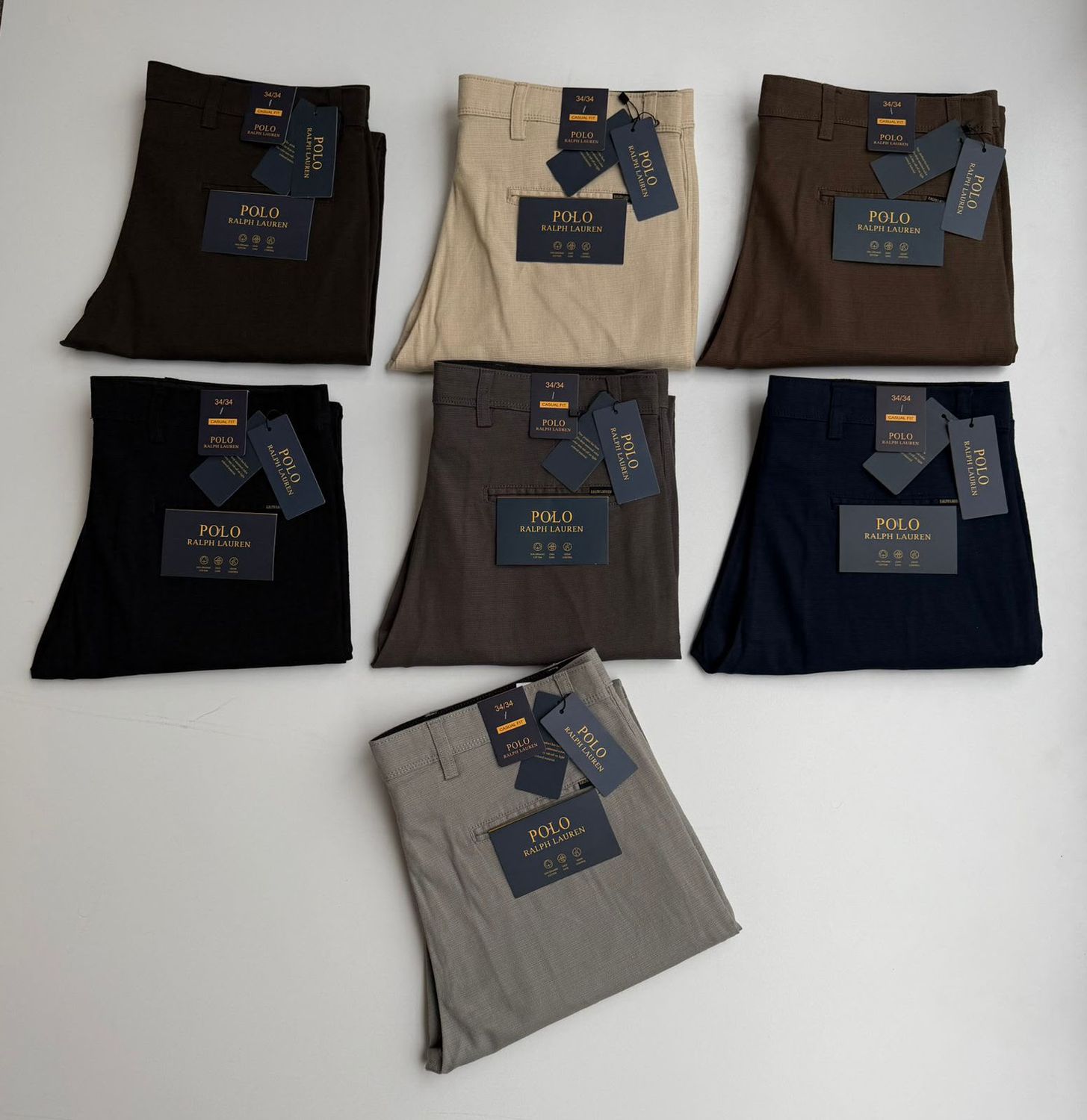 Ralph Lauren Premium Quality Cotton Linen Slim Fit Men's Pant - 55 Pc