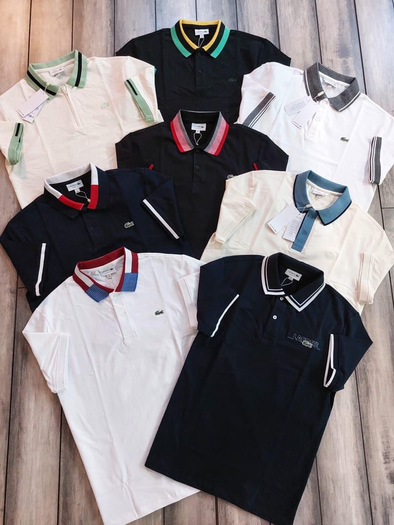 Men's Branded Premium Quality Collar Neck Half Sleeve Men's T-Shirt - 60 Pc
