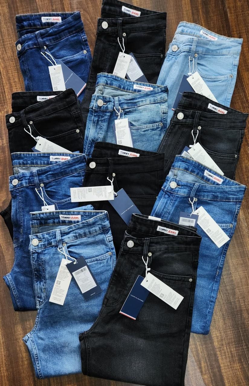 ( Big Size ) Tommy Premium Quality Twill Hyper Flex Men's Denim Jeans - 70 Pc