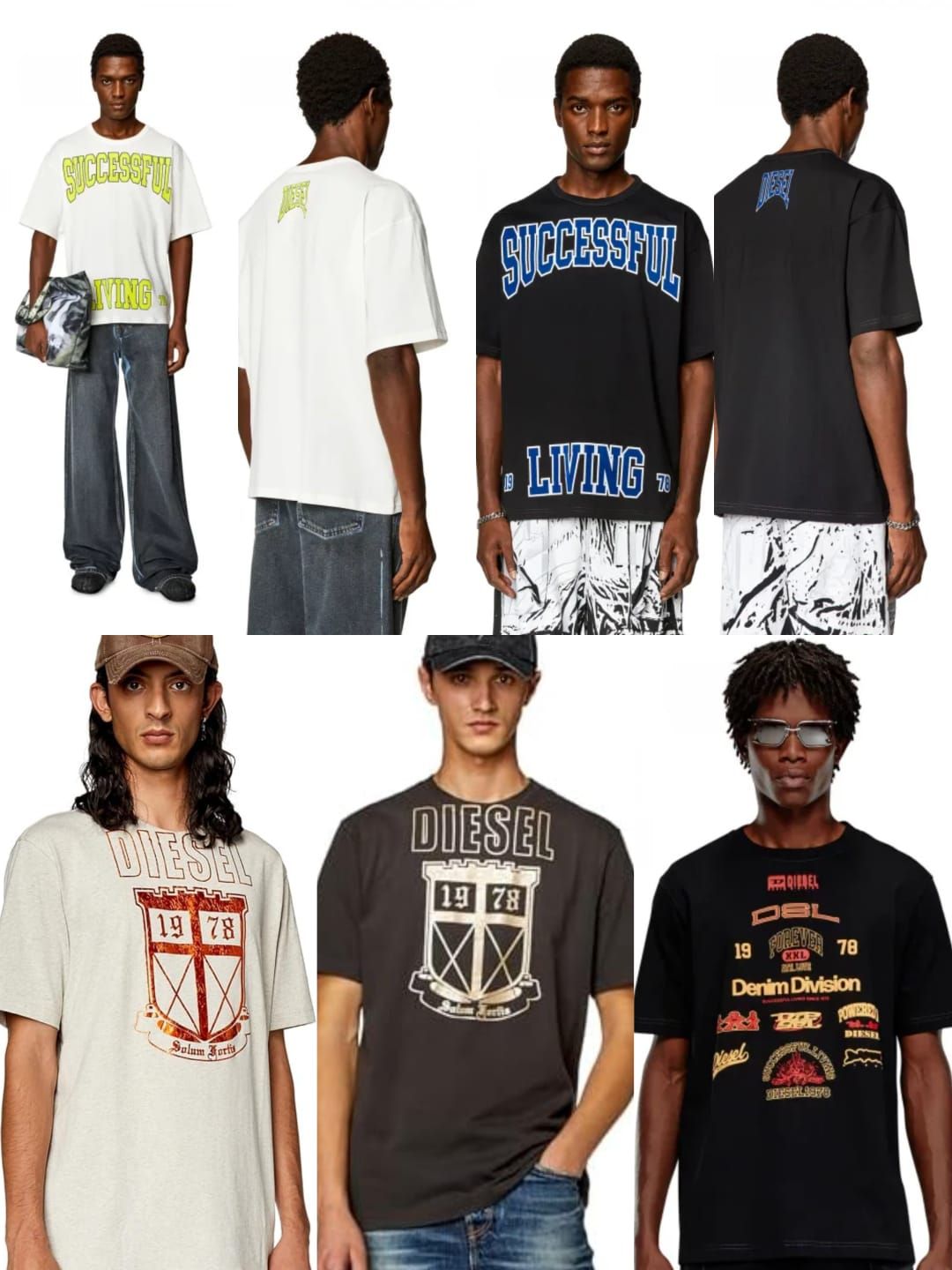 Diesel Premium Quality Cotton Round Neck Half Sleeve Men's T-Shirt - 40 Pc
