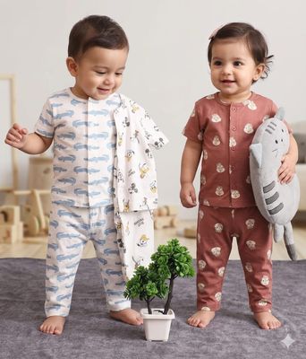 Kid's Branded Premium Quality Born Baby To Big Baby Byjamas - 60 Set