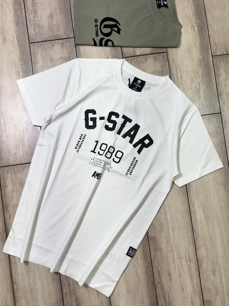 G Star Premium Quality Cotton Round Neck Half Sleeve Men's T-Shirt - 64 Pc