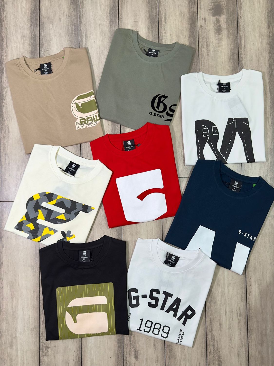 G Star Premium Quality Cotton Round Neck Half Sleeve Men's T-Shirt - 69 Pc