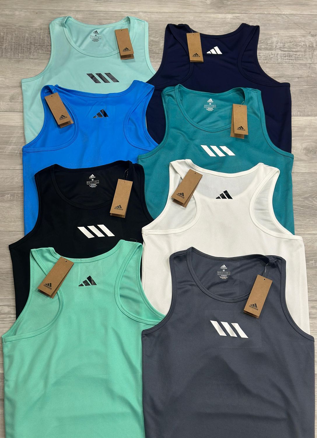 Adidas Premium Quality ​10A Quality Dri-Fit Sleeveless Micro Polyester Dot-knit Men's T-Shirt - 70 pc