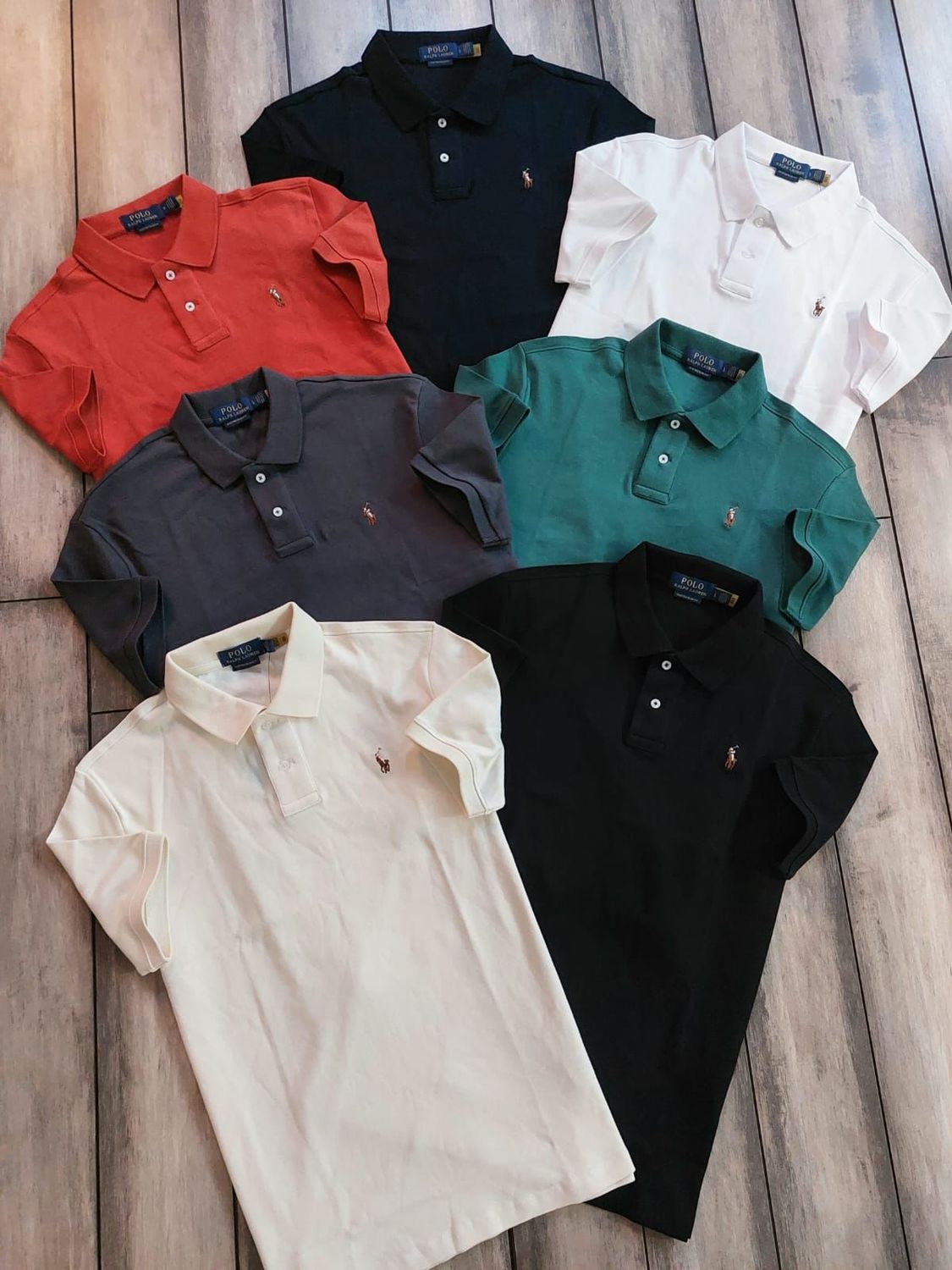 Ralph Lauren Premium Quality Collar Neck Half Sleeve Men's T-Shirt - 60 Pc