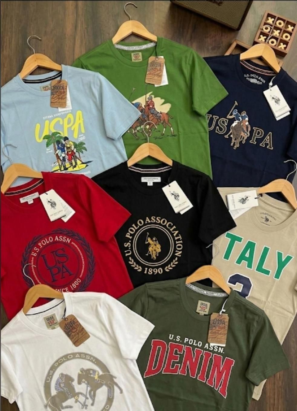 Us Polo Premium Quality Round Neck Half Sleeve Men's T-Shirt - 74 Pc