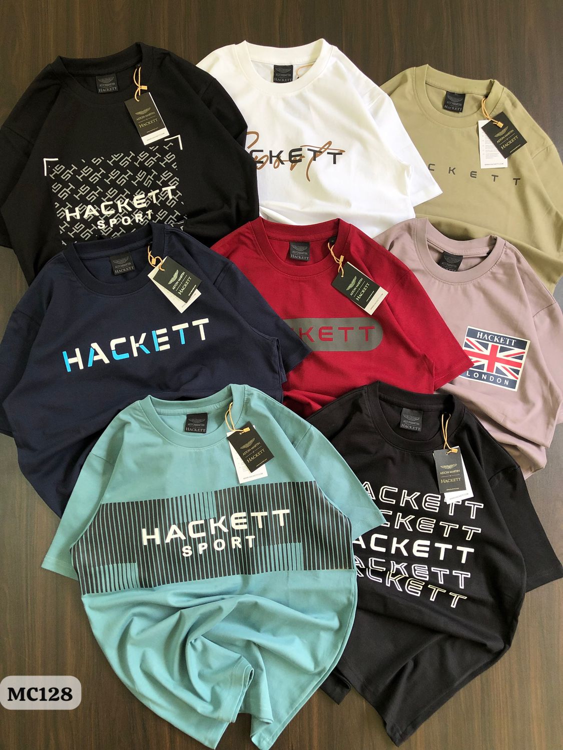 Hackett Premium Quality Round Neck Half Sleeve Men's T-Shirt - 72 Pc