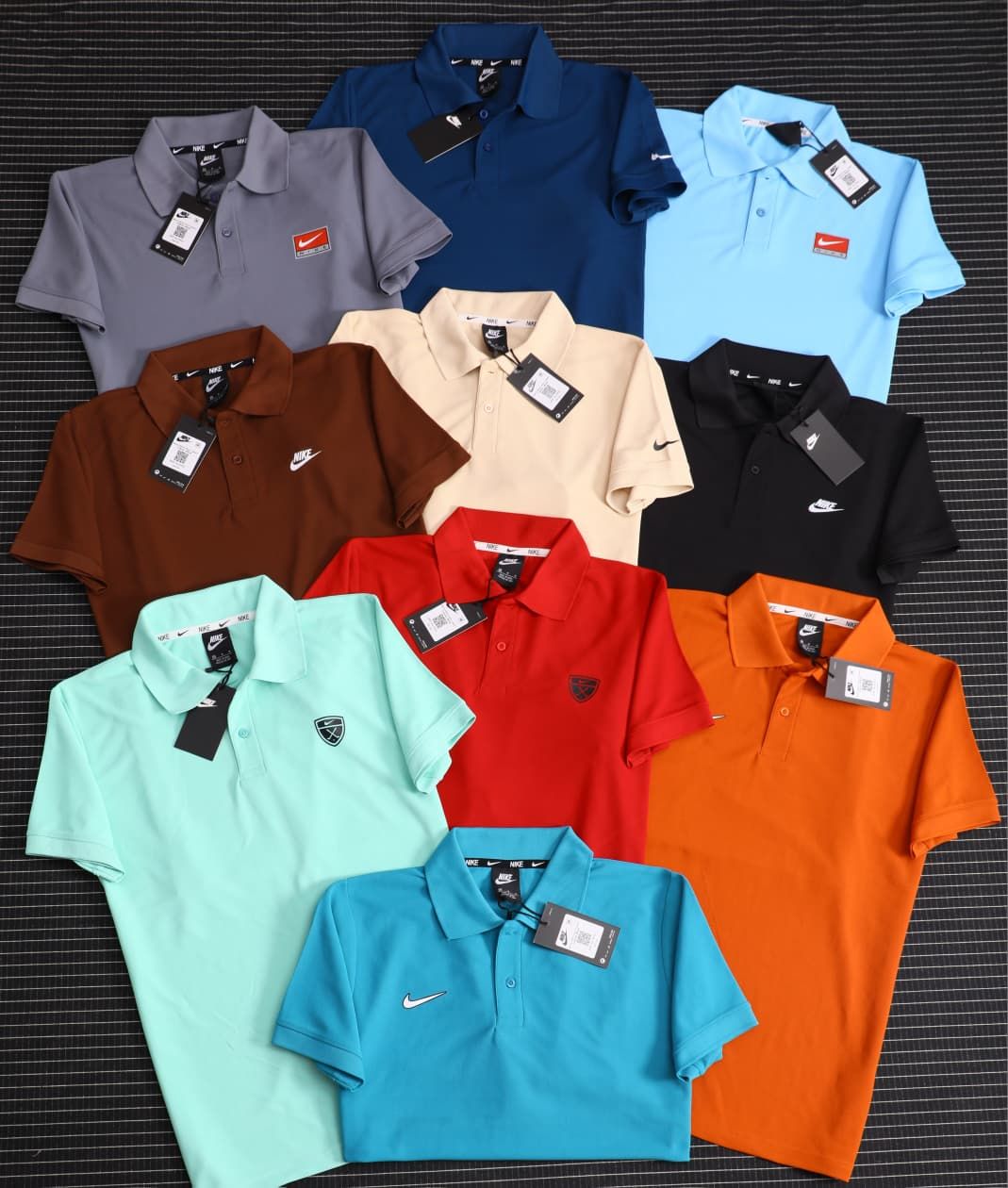 Nike Premium Quality Collar Neck Half Sleeve Men's T-Shirt - 43 Pc