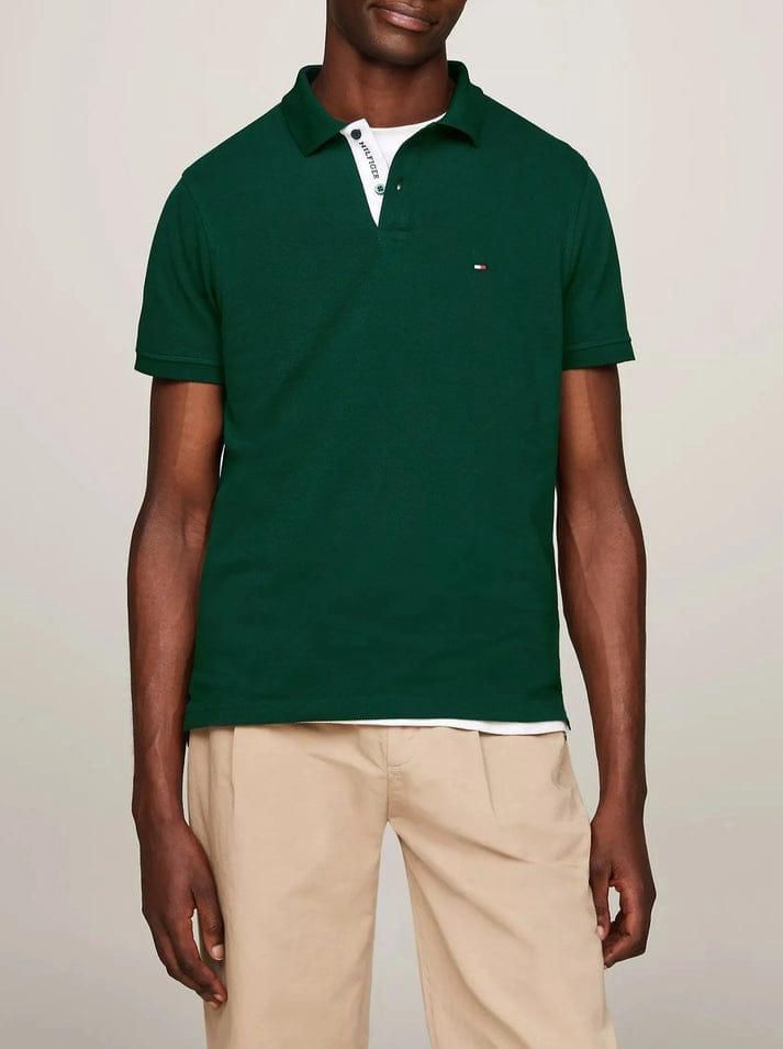 Tommy Hilfiger Premium Quality Collar Neck Half Sleeve Men's T-Shirt - 35 Pc