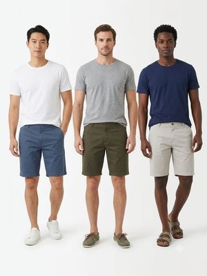Refly Premium Quality Cotton Brand Fit Men's Shorts - 100 Pc