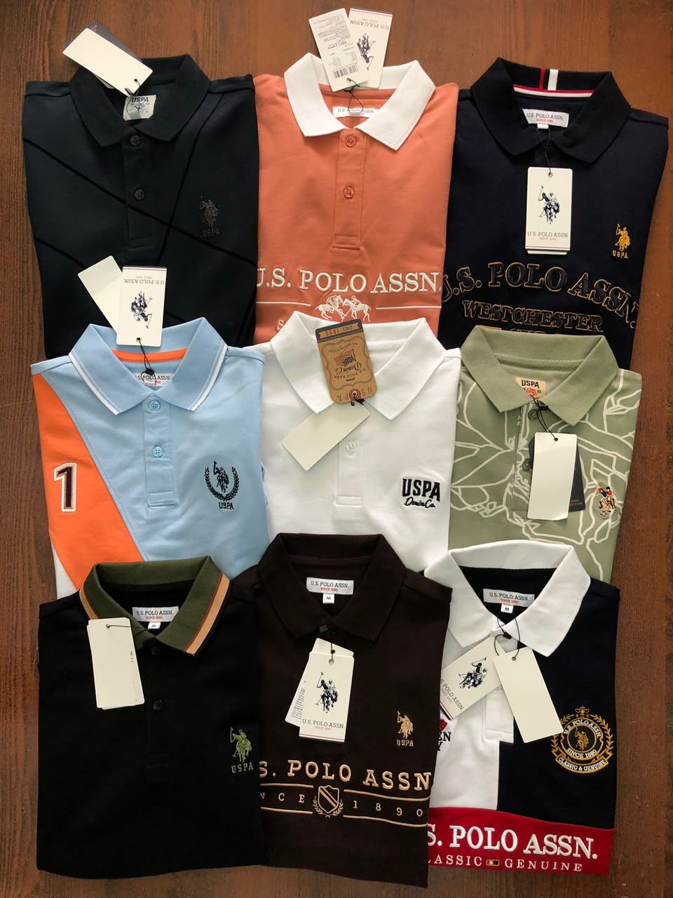 Us Polo Premium Quality Collar Neck Half Sleeve Men's T-Shirt - 75 Pc