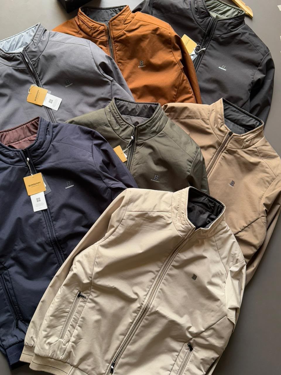 ( Big Size ) Burberry Premium Quality Comfort fit Men's Waterproof Jackets - 42 Pc