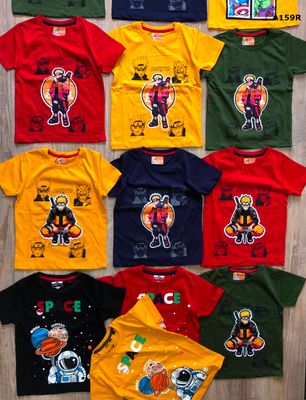 Avengers Premium Quality Cotton Round Neck T-Shirt &amp; Shorts kids Top &amp; Bottom - 67 Set