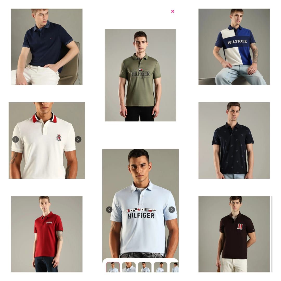 ​Tommy hilfiger Premium Quality Collar Neck Half Sleeve Men's T-Shirt - 65 Pc