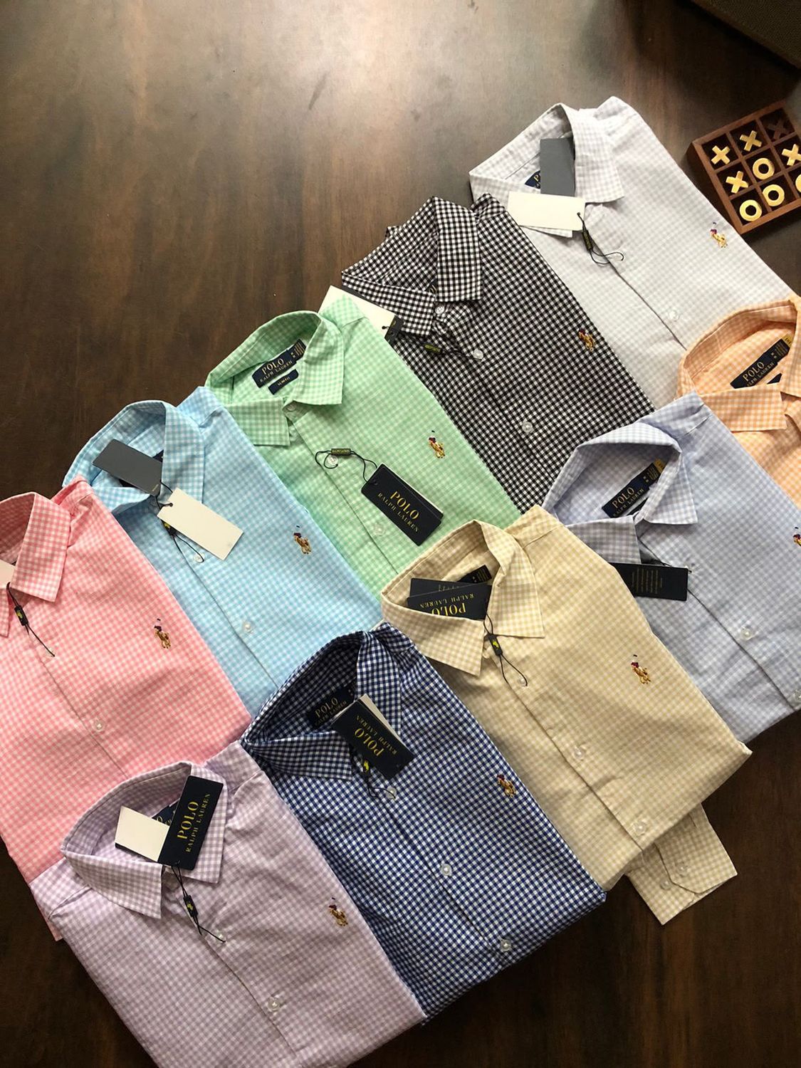 ​Ralph Lauren Premium Quality Collar Neck Full Sleeve Men's Shirt - 42 Pc