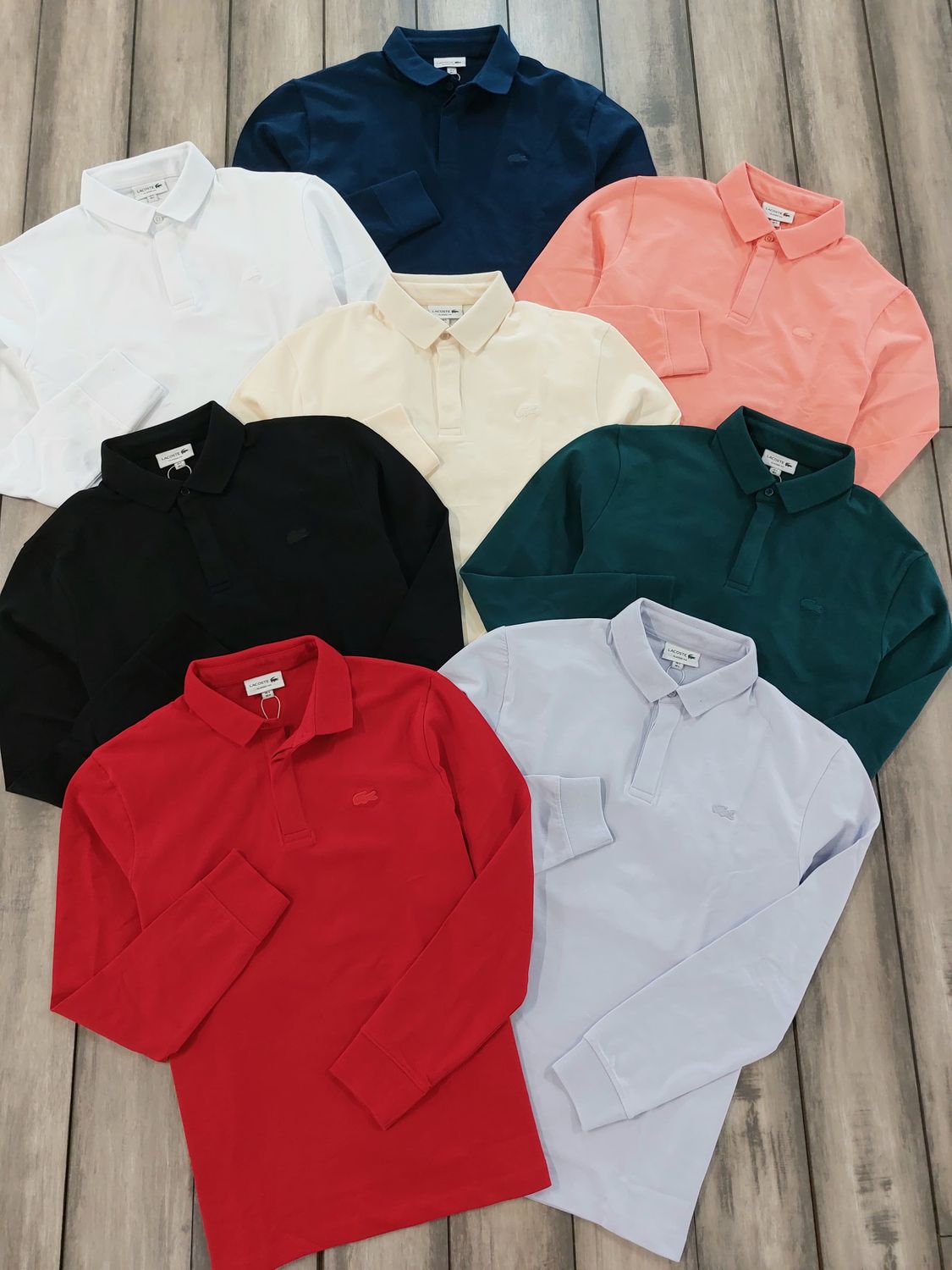 Men's Branded Premium Quality Collar Neck Full Sleeve Men's T-Shirt - 60 Pc