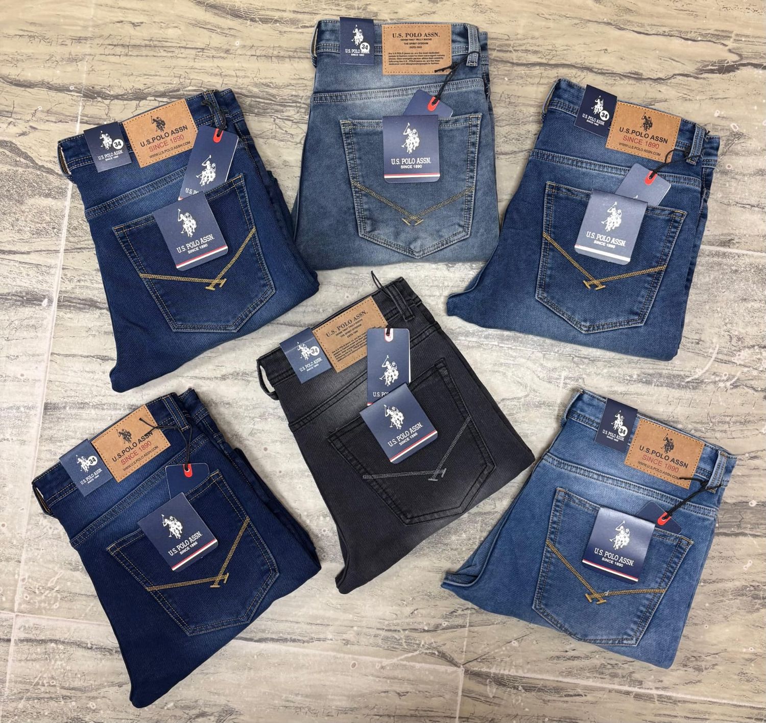 Us Polo Premium Quality Ankle Fit Men's Jeans - 52 Pc