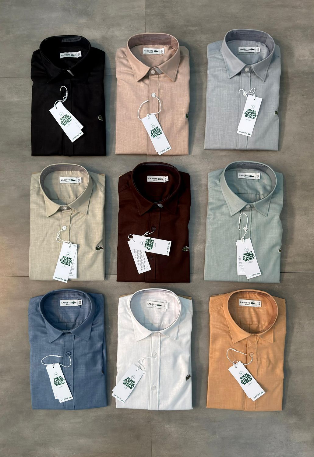 Men's Branded Premium Quality Lenin Plain Collar Neck Full Sleeve Men's Shirt - 51 Pc