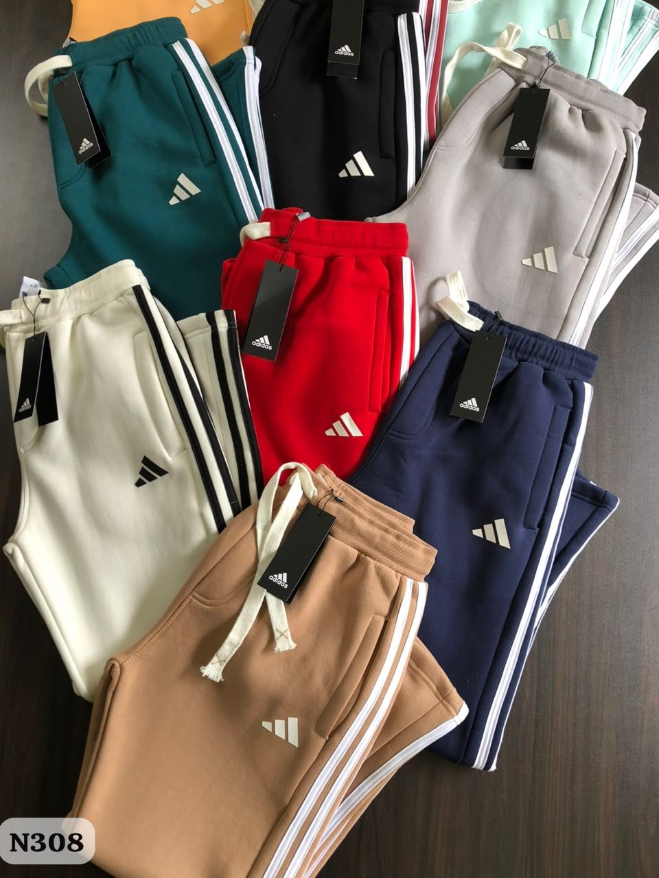 Adidas Premium Quality Cotton Men's Baggy pants with side pockets - 52 Pc