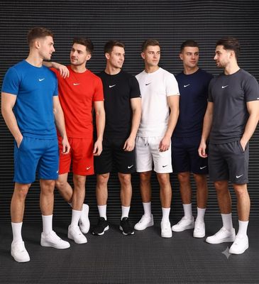 Nike Premium Quality Round Neck T-Shirt &amp; Shorts Men's Co-ord Set - 50 Set