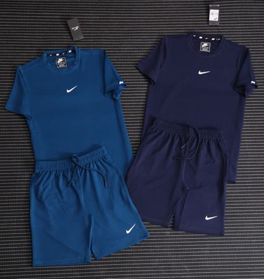 Nike Premium Quality Round Neck T-Shirt &amp; Shorts Men's Co-ord Set - 50 Set