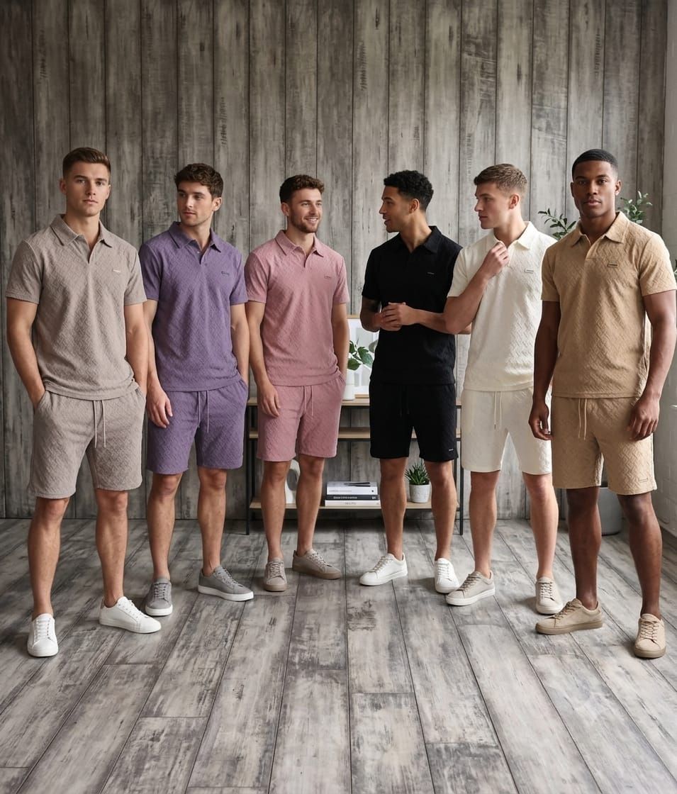 Calvin Klein Premium Quality Round Neck T-Shirt &amp; Shorts Men's Co-ord Set - 52 Set