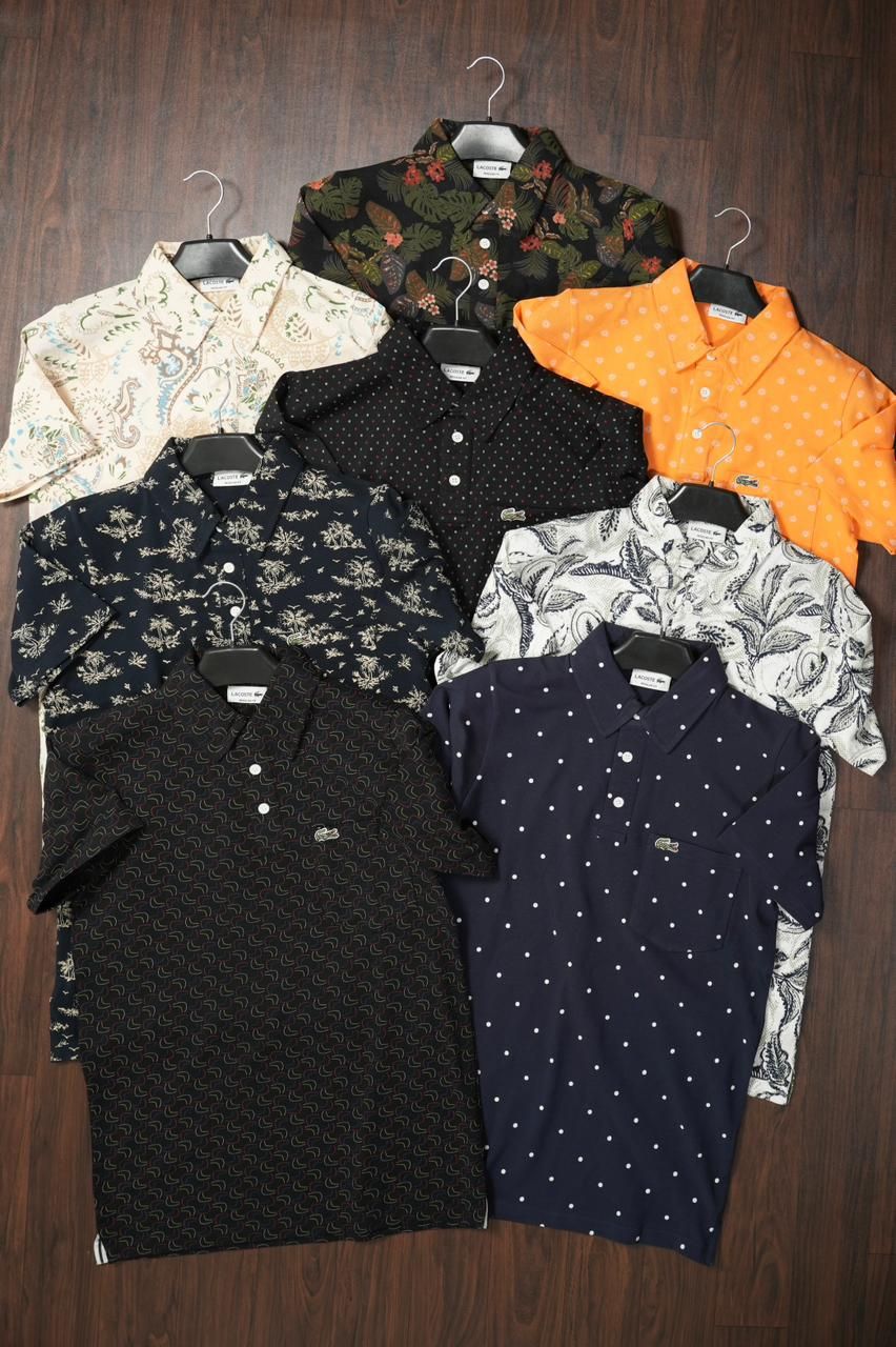 Men's Branded Premium Quality Cotton Collar Neck Half Sleeve Men's T-Shirt - 56 Pc