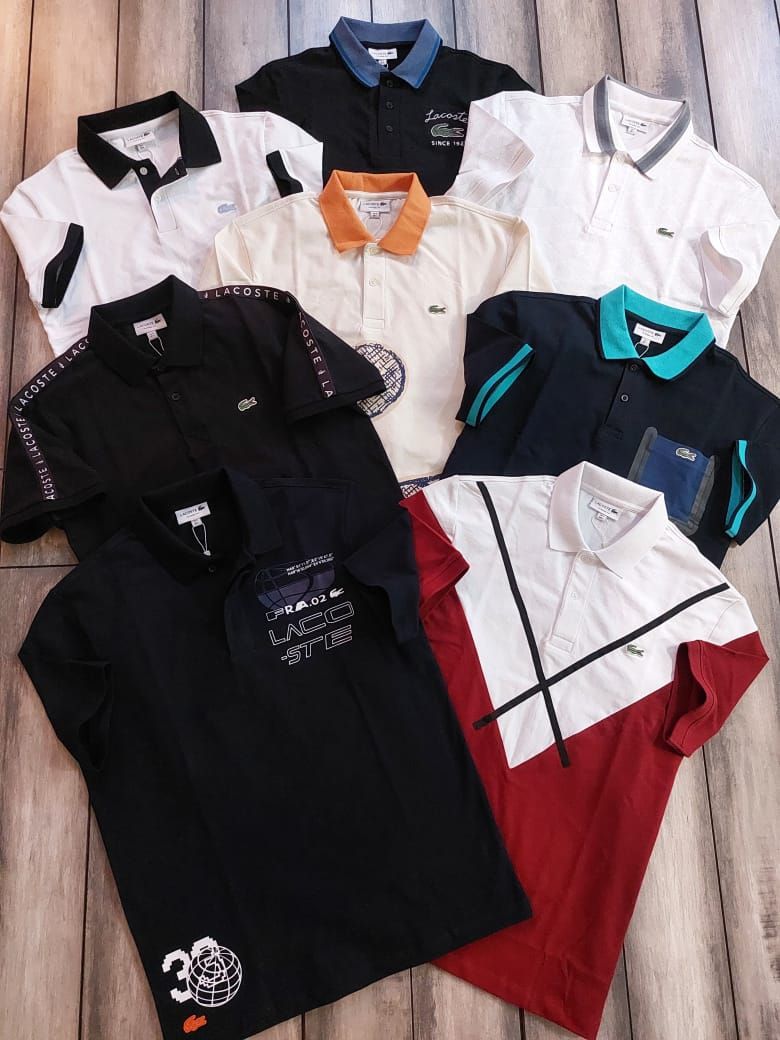 Men's Branded Premium Quality Collar Neck Half Sleeve Men's T-Shirt - 60 Pc
