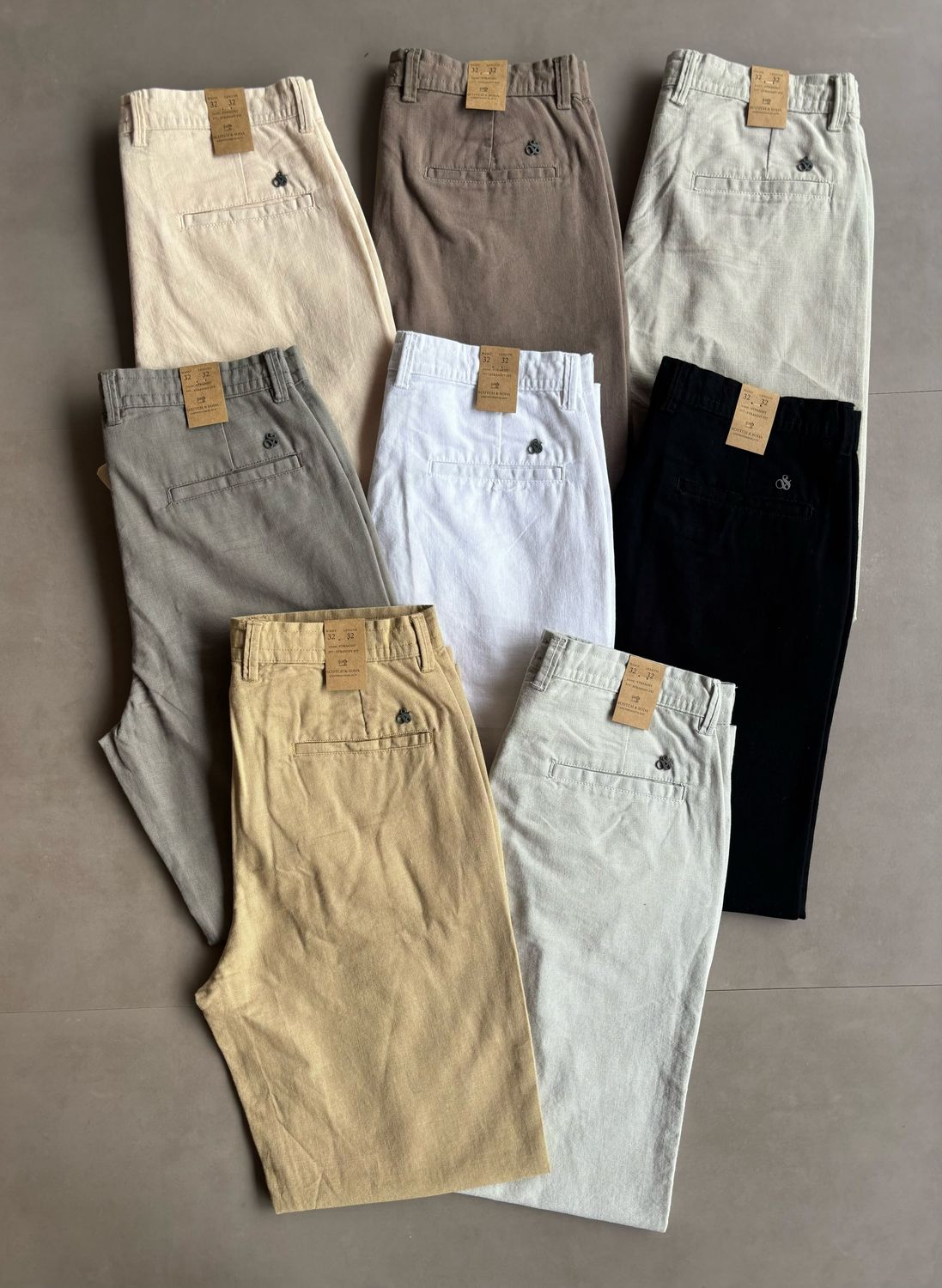 Scotch &amp; Soda Premium Quality Straight fit linen Pants - 62 Pc