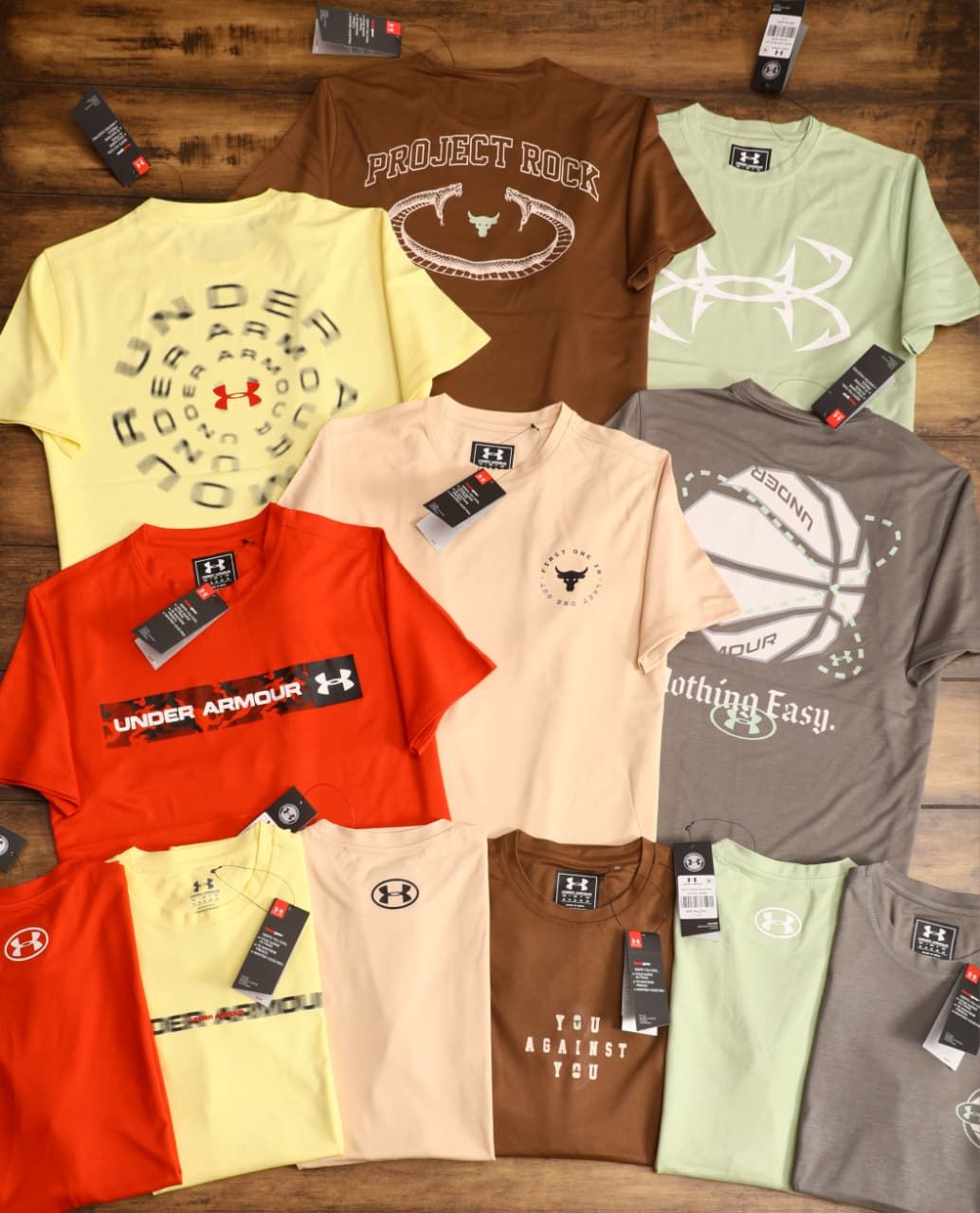 Under Armour Premium Quality Round Neck Half Sleeve Men's T-Shirt - 50 Pc