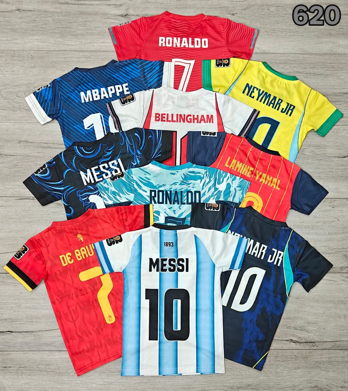 Kids Football Set Ns Lycra Premium Quality Round Neck T-Shirt &amp; Shorts - 52 Pc