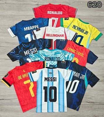 Kids Football Set Ns Lycra Premium Quality Round Neck T-Shirt &amp; Shorts - 52 Pc