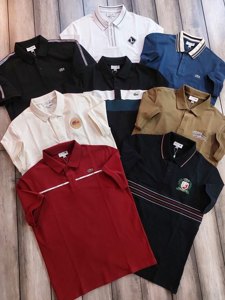 Men's Branded Premium Quality Collar Neck Half Sleeve Men's T-Shirt - 60 Pc