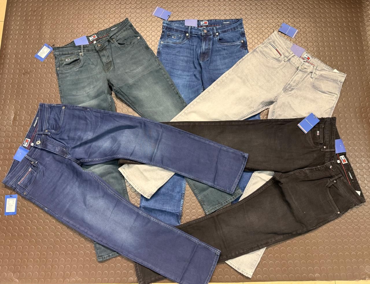 Tommy Hilfiger Premium Quality Straight Fit Denim Jeans - 40 Pc