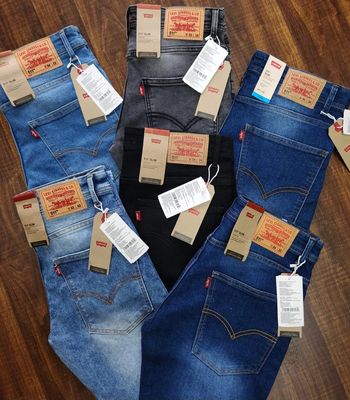 Levis Premium Quality Brand Fit Slim Fit Men's Denim Jeans - 52 Pc
